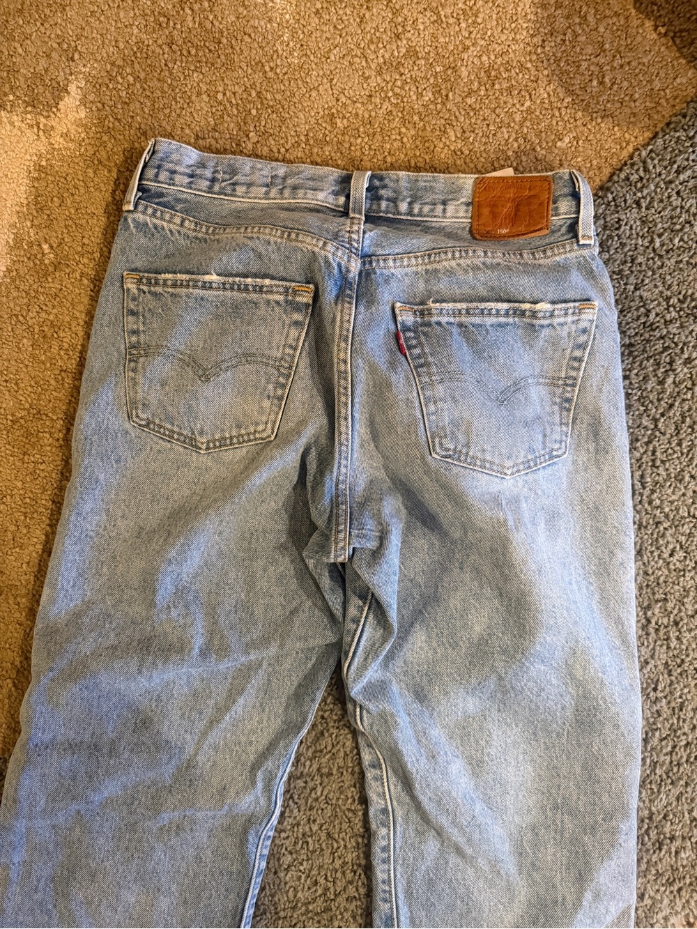 Levi's 501 150th Anniversary 90s Patchwork Jeans Road Tripping | Size 27 x 32 - Picture 5 of 12